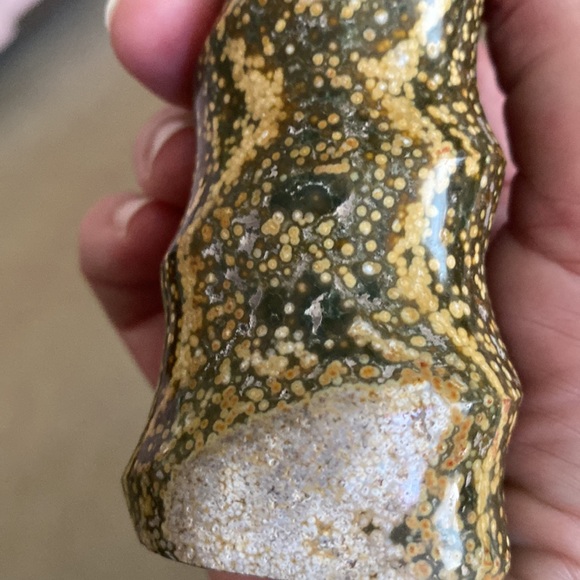 🔥OCEAN JASPER PAIR🔥. Old stock/ early OJ. 5” & 4.25” tall x 1.5” wide. PRETTY - Picture 12 of 17